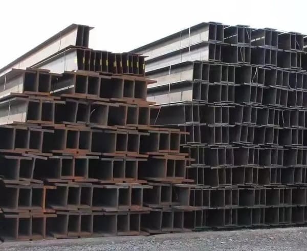 H beam steel section with high strength and stability, commonly used in industrial construction, bridges, and modern steel structures
