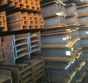 H beam steel section with high strength and stability, commonly used in industrial construction, bridges, and modern steel structures