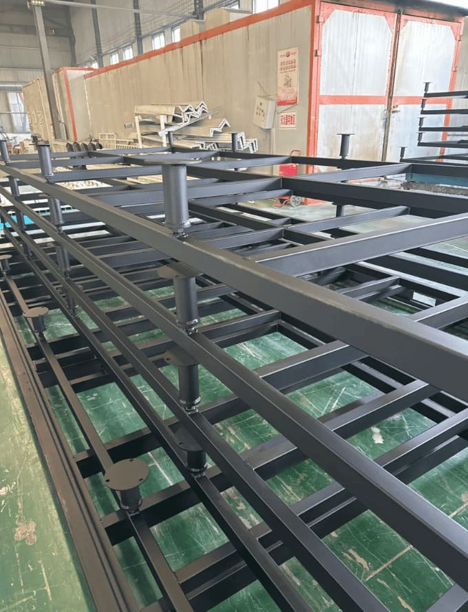 Versatile steel structure construction with prefab metal frame, customizable design, and cost-effective solution for industrial, commercial, and agricultural projects.