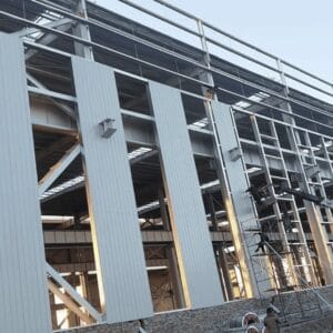 Modern steel structure factory building with durable prefab design, large span workshop space, and cost-effective solution for industrial projects.