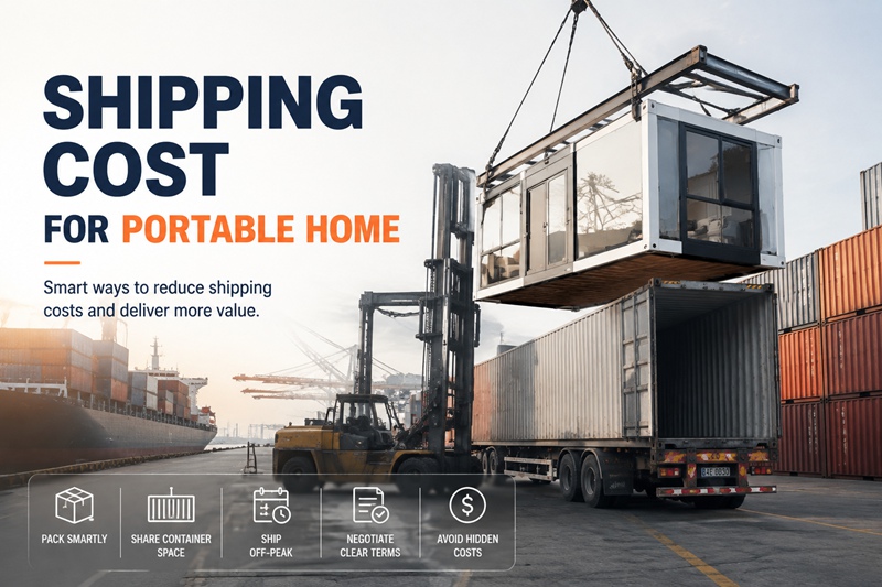 portable home shipping cost
